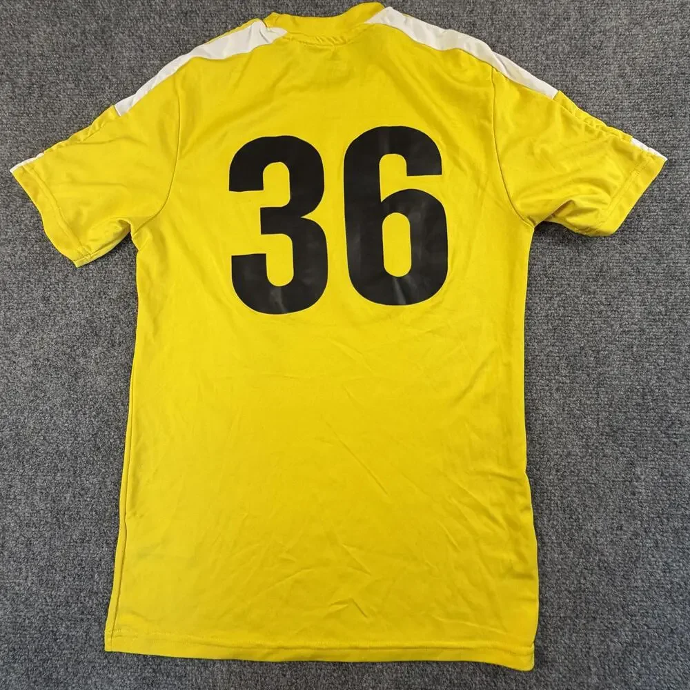Adidas‎ Yellow Soccer Number 36Jersey Size XS #1468